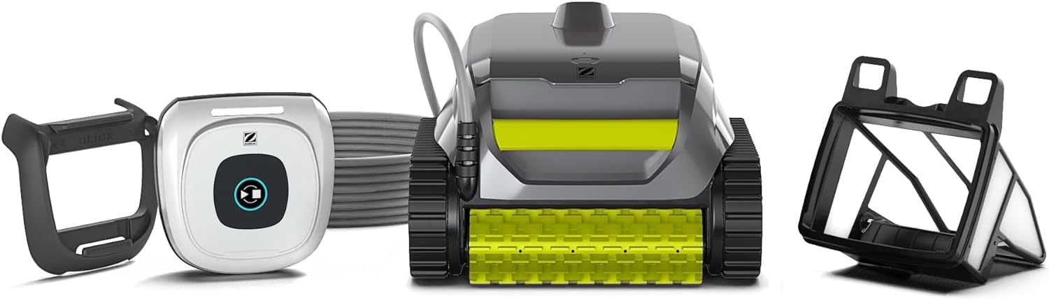 Zodiac SWY 3520 - Limpiafondos automático Sweepy, hasta 8x4m, Limpia Suelo, Paredes y línea de flotación. con filtración Fina, Unidad de Control y Cable de 14m.