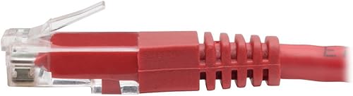 Miniatura 5 de Tripp Lite Cat6 Cat5e Gigabit Moldeado Patch Cable RJ45 MM 550MHz Rojo 6 pies 6 pies (N200-006-RD)