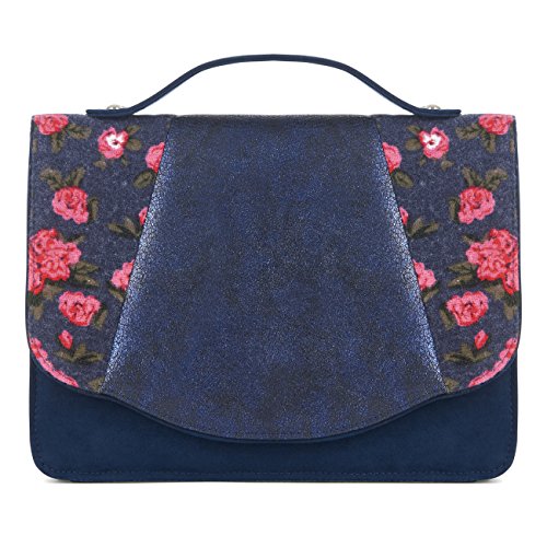 Ruby Shoo Belfast sac pochette bleu femme pour tenue de soirée habillée