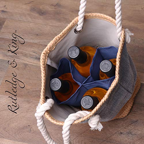 Rutledge & King Wine Purse - Reusable Wine Caddy and Tote - Gift Bag3