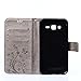 Galaxy J5 Case,Samsung Galaxy J5 Case,EMAXELER Stylish Wallet Case [Kickstand Flip Case][Credit Cards Slot][Cash Pockets] PU Leather Flip Wallet Case with Stand for Samsung Galaxy J5-Gray