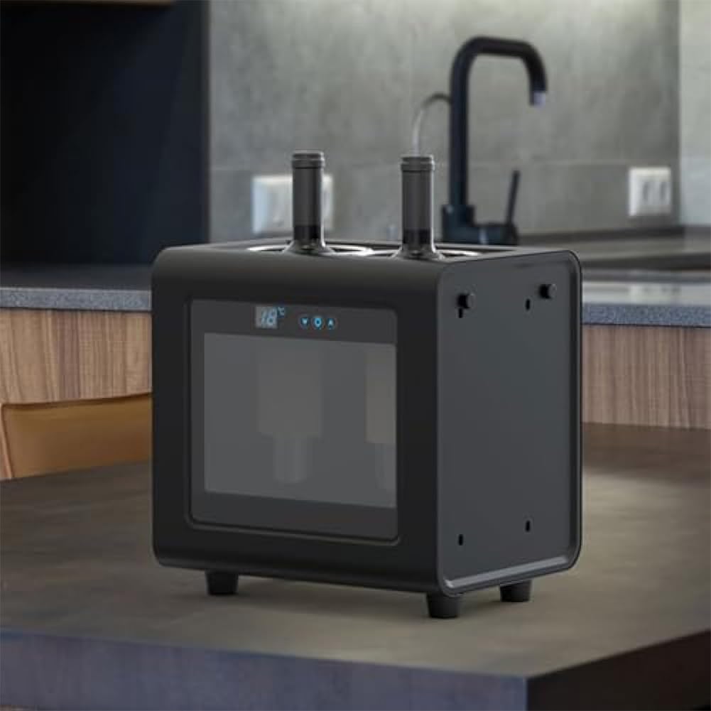 Mini refrigeratore elettrico per bottiglie di vino, con pulsante touch LED, termostato intelligente, per feste, barbecue, picnic, refrigeratore per vino
