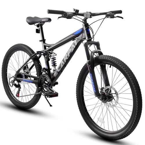 Ecarpat 26 inch Full Suspension Mountain Bike,...