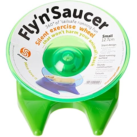 Sharples Flying Saucer Exercise Wheel Animal Toy, Small, 5-Inch (Assorted Color) Cover