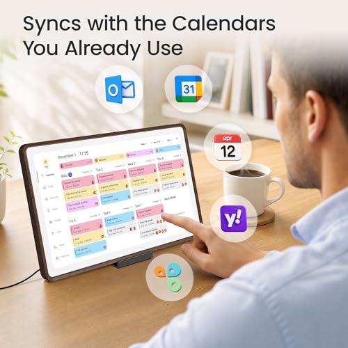 Image of Dragon Touch 15.6 inch Digital Calendar Chore Chart - Digital Picture Frame, Smart Family Planner, Hearth Display Desk Digital Calendar Best Gift for Women, Mom,Christmas, Wedding