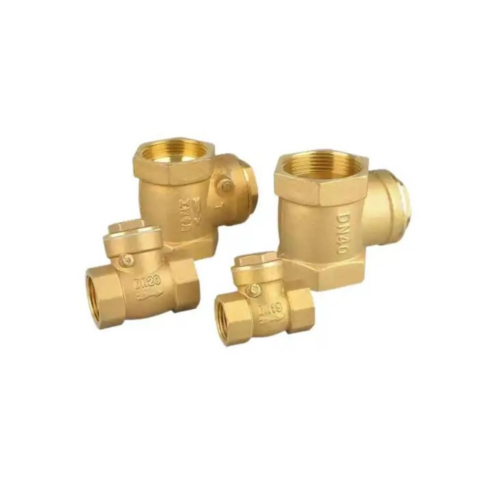 Válvula de retención oscilante de latón de 2-1/2 pulgadas - Válvula antirretorno de rosca hembra for aplicaciones de agua, petróleo y