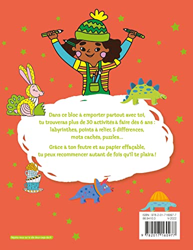 Les jeux de mes 6 ans - bloc avec feutre effaçable – vue 2