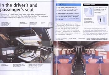 Hardcover Look inside a train Book