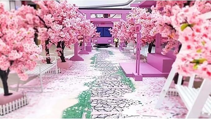 Albero Di Ciliegio Artificiale For Decorazioni Interne Ed Esterne, Fiori Di Seta Fatti A Mano, Ideale For Progetti Fai Da Te, Matrimoni E Come Alternativa All'albero Di Natale - Design Realistico(3.5m
