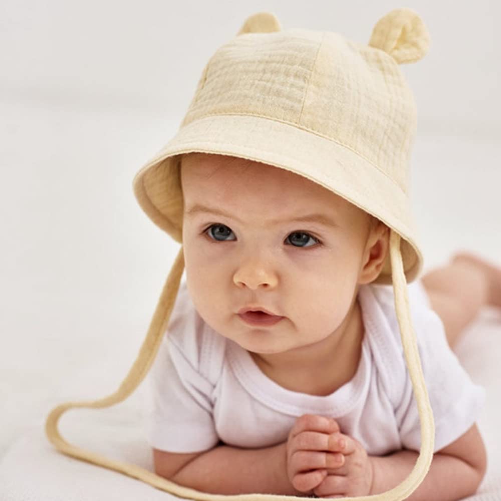 Bambino Cappello da Sole Carino Berretto in Cotone Protezione Solare Cappellino Berretto da Pescatore da Spiaggia Bucket Hat