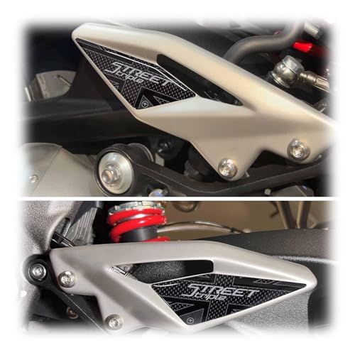 labelbike - 3D Harz Aufkleber Ständerschutz kompatibel mit Triumph Street Triple 2017-23