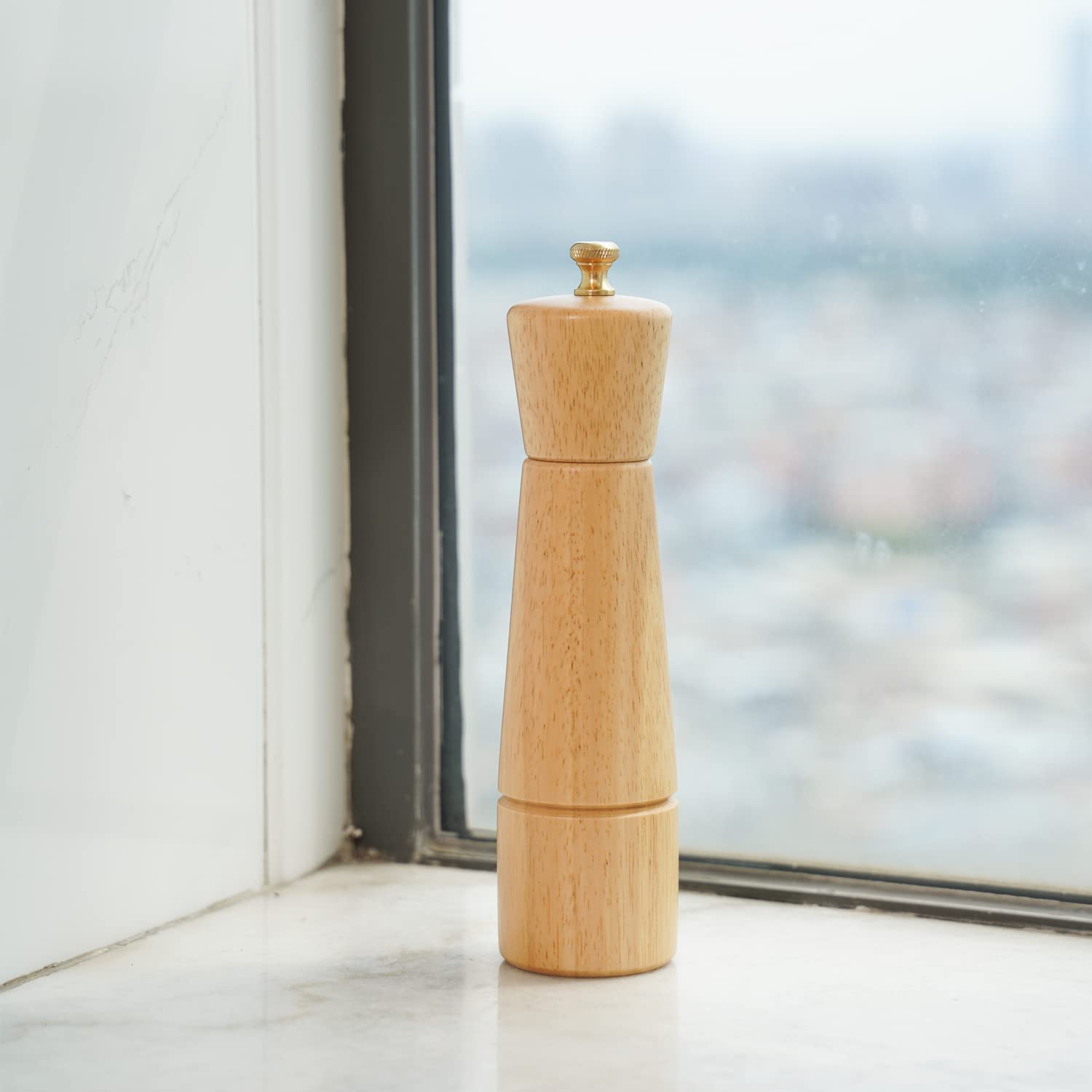 Macinapepe In Legno E Acciaio DeroTeno | Regolabile Da Fine A Grosso | 16.5cm Altezza