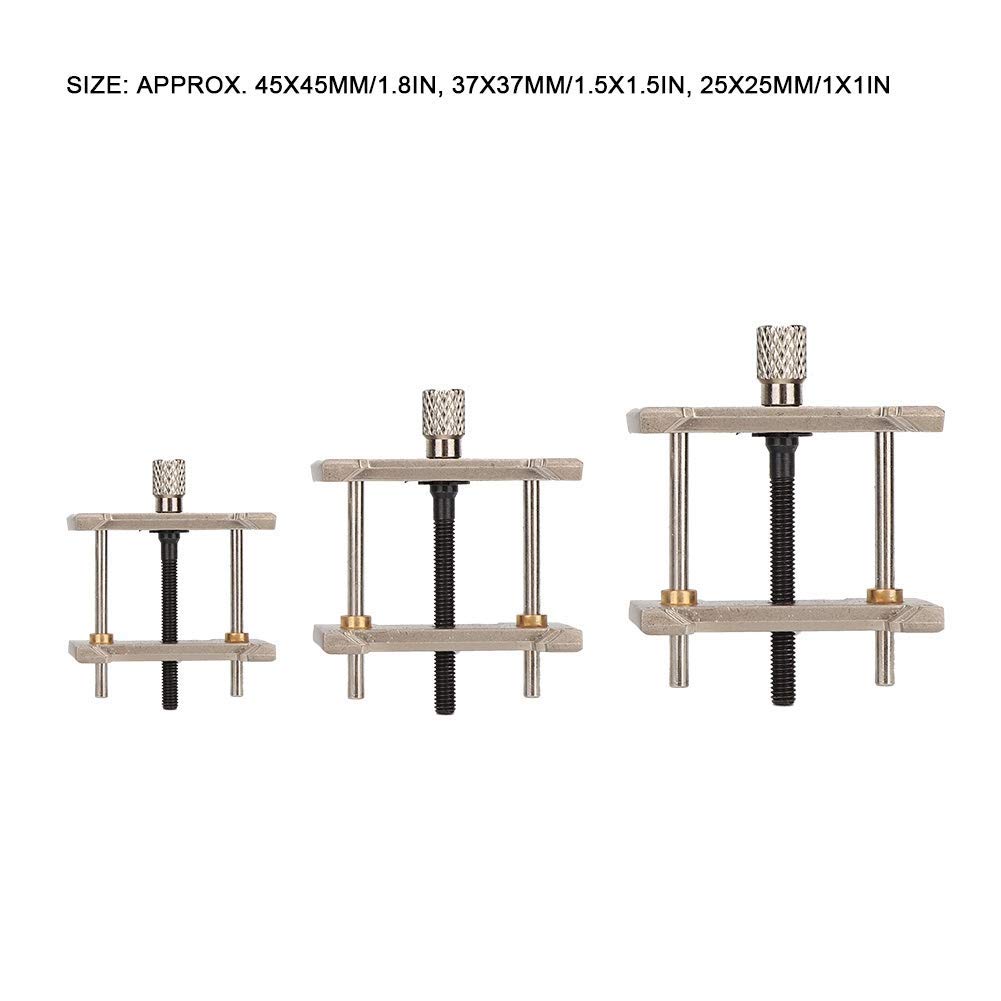 Juego de 3 Soportes para Abrir Cajas de Relojes, Herramientas para Reparar Relojes, Herramienta para Quitar la Tapa Trasera de la Caja, Herramienta de reparación y Extractor para relojeros.