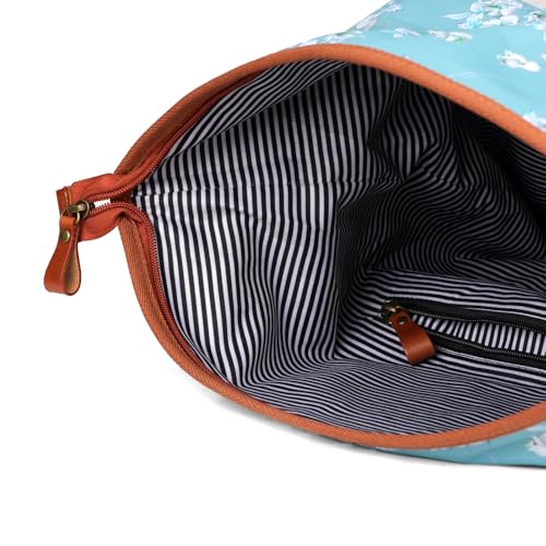 TOURBON Damen Fahrradtasche Shopper Wasserdicht Segeltuch Fahrradtaschen für Heckträger Handtasche für Radfahren Reisen