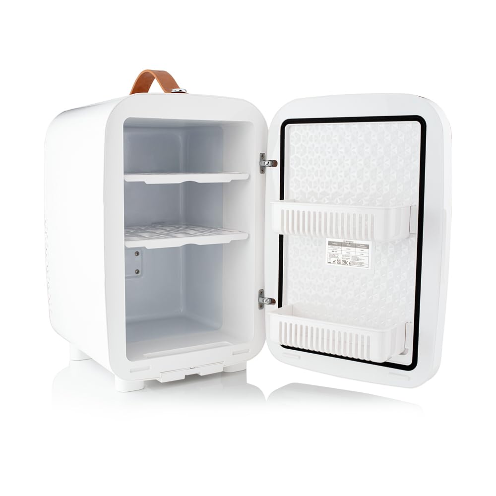 Subcold PRO15 Mini-Kühlschrank – Leise & energieeffizient, USB- & AC-betriebener kleiner Kühlschrank für Schlafzimmer, Auto, Büro & Reisen | Tragbarer Mini-Kühlschrank für Hautpflege, Beau | Schwarz