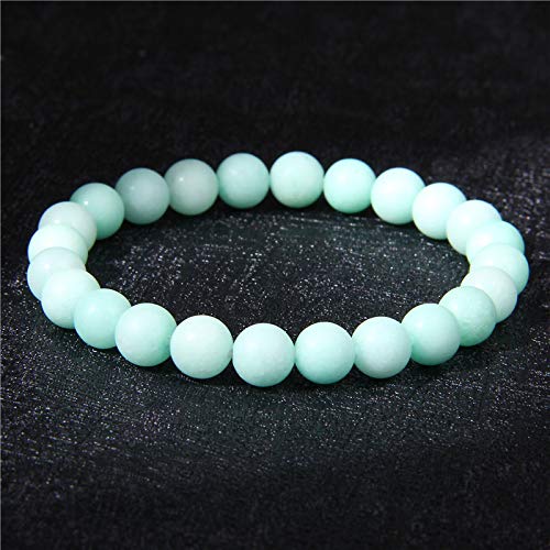 ZWXDMY Pulsera Chakra Yoga,Reducir La Presión Chakra Energía Balance Pulseras Amazonita Reborde Natural Reiki Lucky Beads Aromaterapia Difusor De Aceites Esenciales Hombre Mujer Regalo De Joye