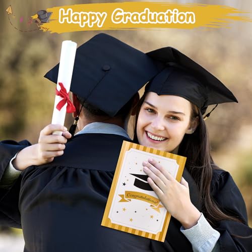 Image of VIVIKEN Graduation Cards, Musical Pop Up Congrats Grad 2026 Card with Light | 3D Popup Congratulations Graduation Gifts for 2026 High School College University Graduates for Son Daughter Grandson