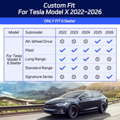 Image of TAPTES Floor Mats & Cargo Liner for Tesla Model X 2022-2026