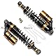 Hegeiisy 320mm 12.5 Zoll 7mm Feder Universal Motorrad Stoßdämpfer Hinterradaufhängung ATV Quad Roller Dirt Bike Für CBR600 CBR400 CB500 YZF XC EXC XCF Schwarze Gold