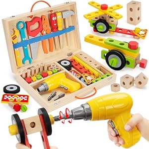 WEMEMORN Kids Tool Set Toys for 3, 4, 5, 6, 7 Year...