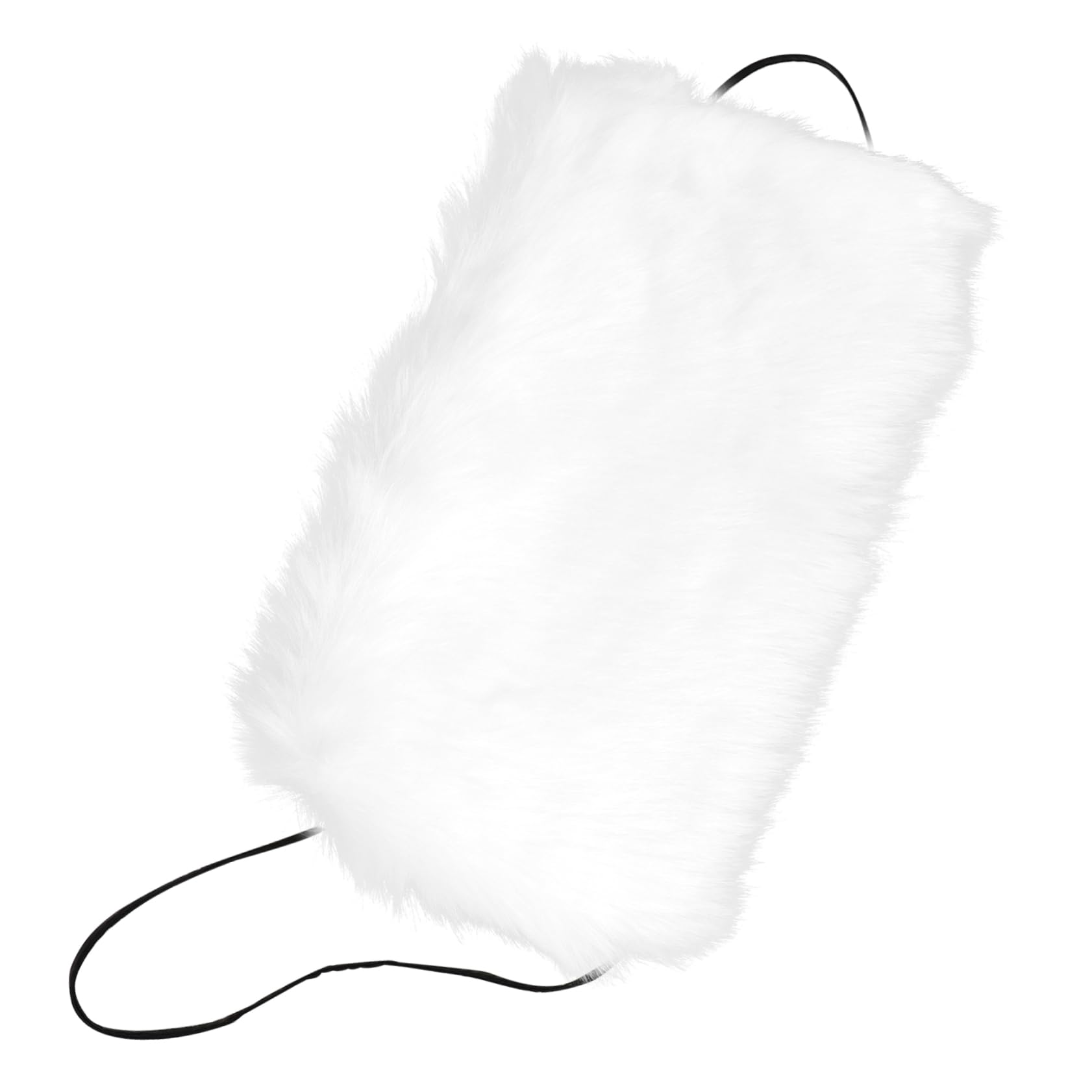 Mipcase Faux Fur Women Warm Hand Muffs Boys and Girls White Fur Muff Winter Arm Warmer