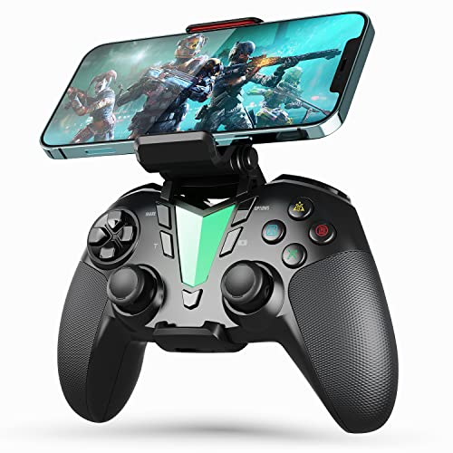 Mobile Game Controller Compatible with iPhone iPad(Ver.13 or Later, Only for MFi Games) Android Smart Phone(Ver.10 or Later) PS4 PC Steam Windows 7 8 10, IFYOO ONE Wireless Gaming Gamepad