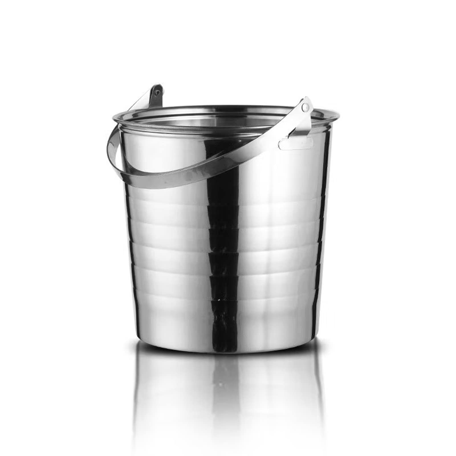 Seau à glacon Seau à Glace en Acier Inoxydable isolé avec poignée Portable et Confortable, idéal for Bar à Cocktails, fêtes, vin Frais, Champagne. Seau a Champagne (Size : 5L)