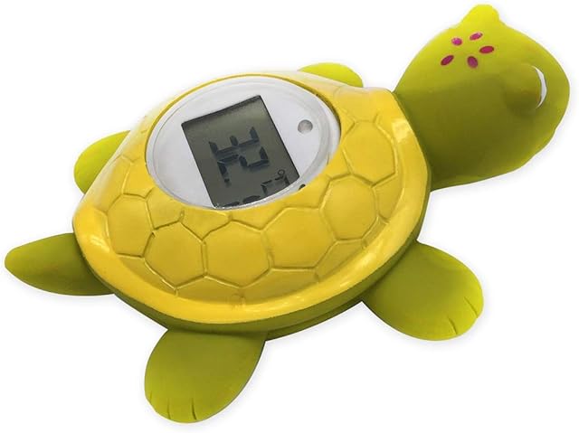 Digital Bath Thermometer Room Thermometer BPA Free Waterproof Floating Baby Toy Turtle