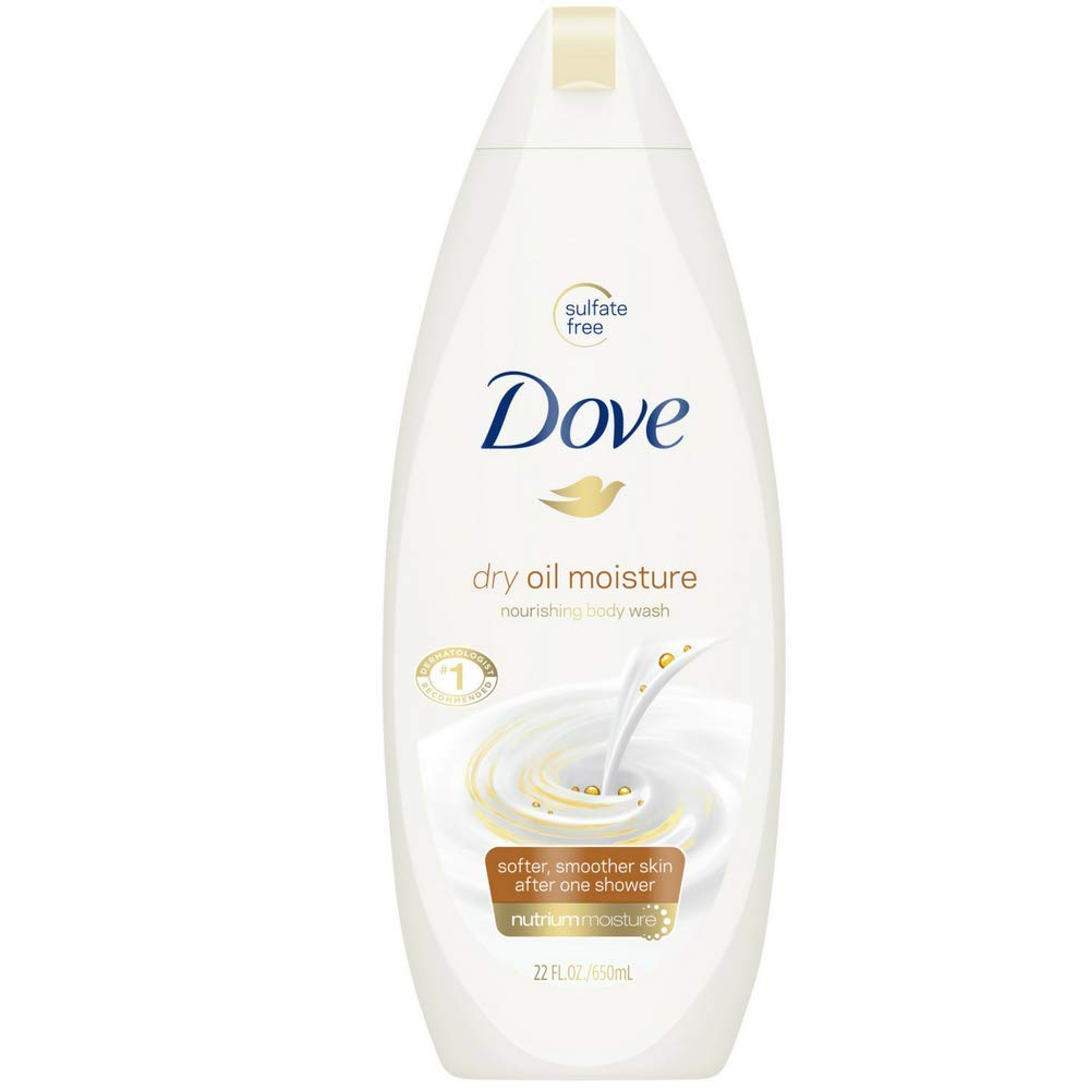 Dove Nourshing Body Wash Dry Oil Moisture 22 oz Pack of 4