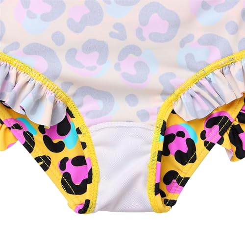 Image of XFGIRLS Baby /Toddler Girls Swimsuit Long Sleeve One-Piece Bathing Suit Rash Guard for Kids UPF 50+ Swimwear
