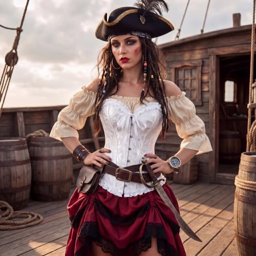 Image of frawirshau Women's Overbust Costume Corset Renaissance Victorian