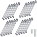 Produktbild STAHLIA® Möbelgriffe 20er SET Relinggriff Echt-Edelstahl | BA: 128mm Profil: 10 x 10 mm | Edelstahlgriff gebürstet eckig