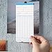 Operitacx 95pcs Double-Sided Attendance Cards, Orange/Blue Attendance Tracker, Work Time Record, Ideal for Small to Large Businesses, 7.28X3.34 Inch