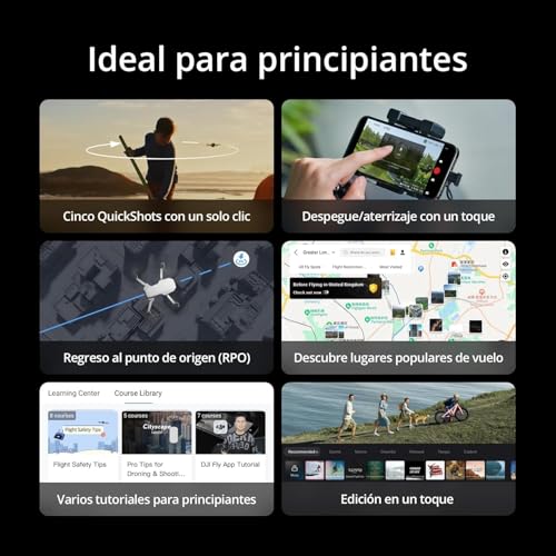 DJI Mini 4K con accesorios, dron con cámara 4K UHD, menos de 249 g, estabilización mediante cardán de 3 ejes, transmisión de vídeo a 10 km, retorno automático, resistencia al viento, C0, QuickShots - imagen 6