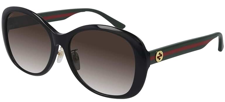 GUCCI サングラス ブラック/ブラウン ケース付き 楽天市場】グッチ サングラス アジアンフィット GUCCI GG3525KS