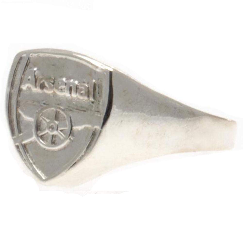 Arsenal FC Anillo plateado Mediano Plata