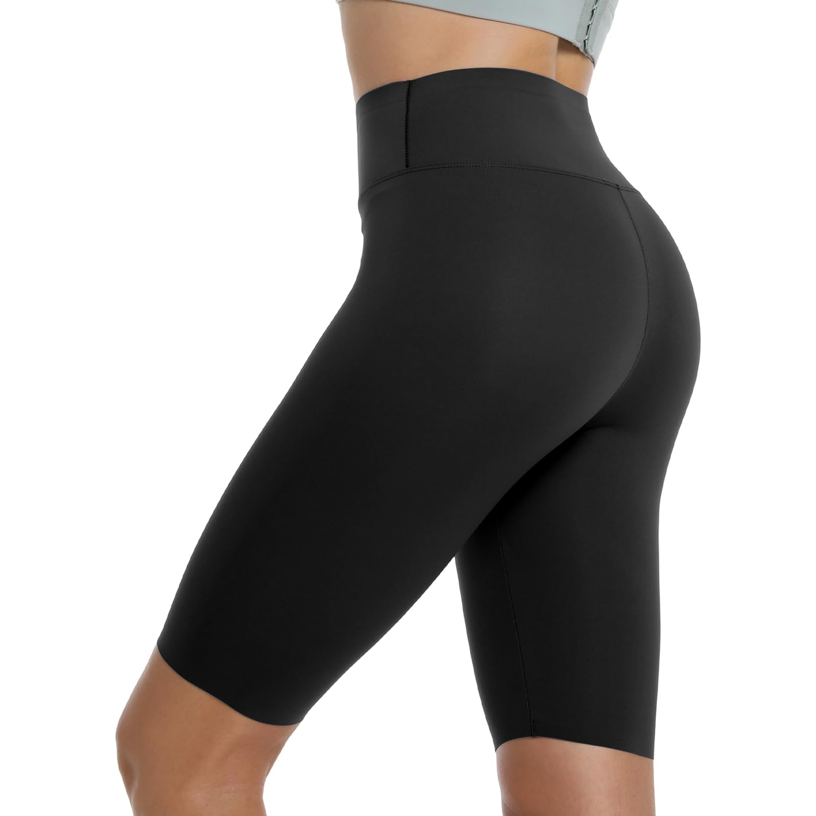 Pantalones Cortos Mujer Deporte Pantalones Yoga Cintura Alta Sin Costuras Mallas Cortas Elásticas Leggins Transpirable Secado Rápido Pantalones De Ciclismo Control De Abdomen Fitness Shorts