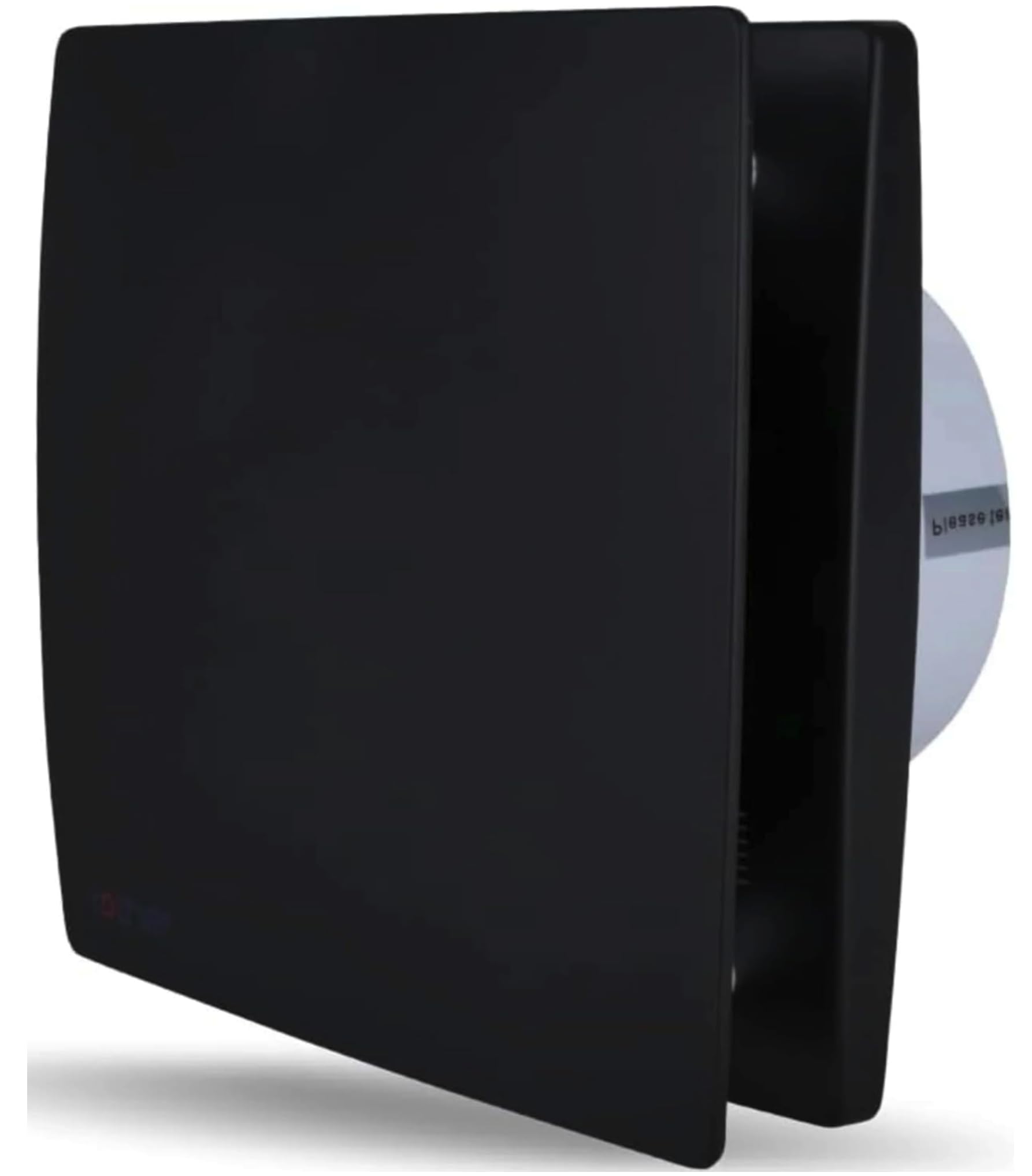 Turkish Zone 4" Inch 100mm Silent Black Bathroom Extractor Fan Ventilator With Humidity Sensor & Timer Wall/Window/Ceiling Mounted