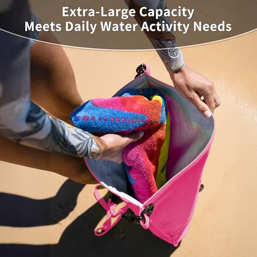 Naturehike Bolsa seca impermeable para mujeres y hombres, bolsa ultraligera con cierre roll top, bolsa de almacenamiento para exteriores para senderismo, kayak, camping, natación y navegación miniatura 5