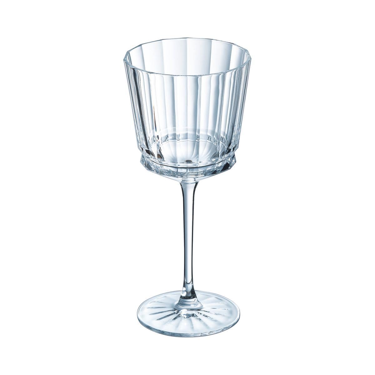 Cristal d'Arques - Kollektion Macassar - Weinglas 35cl, glänzend und sehr widerstandsfähig, 6 Stück - verstärkte Verpackung, für den Online-Verkauf geeignet.