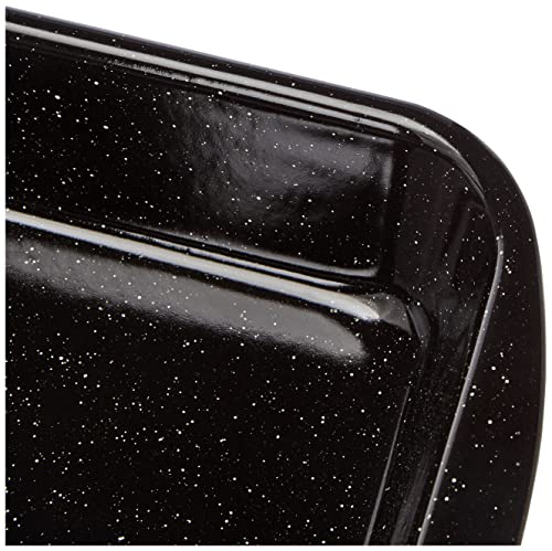 Riess, 0434-022, baking dish 32x19, classic baking and roasting dish, LWH 36x21.2x5.5 cm, weight 1 kg, enamel, black - Image 2