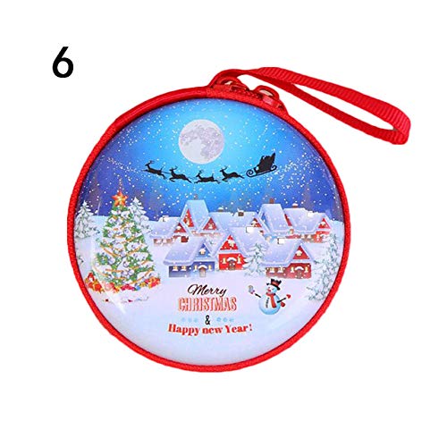 Preisvergleich Produktbild Unbekannt Kinder Geldbörse Box Reißverschluss Kleine Münze Kopfhörer Halter Tasche Weihnachten Schlüsseletui Kind Mädchen Aufbewahrungsbox