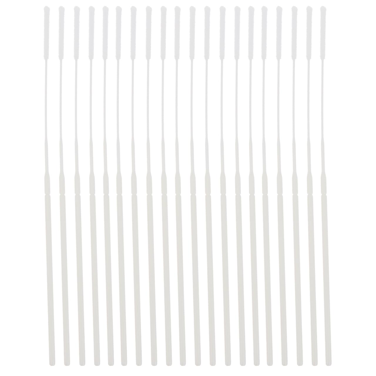 iplusmile Lot de 20 tampons de nettoyage jetables en polyester avec embout flexible et embout en coton applicateur stérile 5 cm