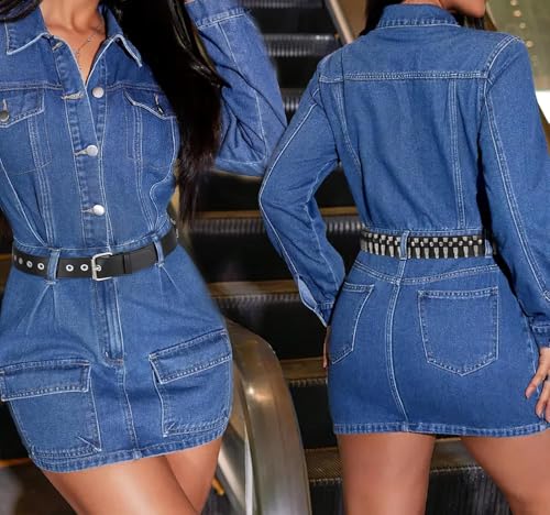 Black Studded Gothic Genuine Leather Belt with Metal Buckle, Unisex2