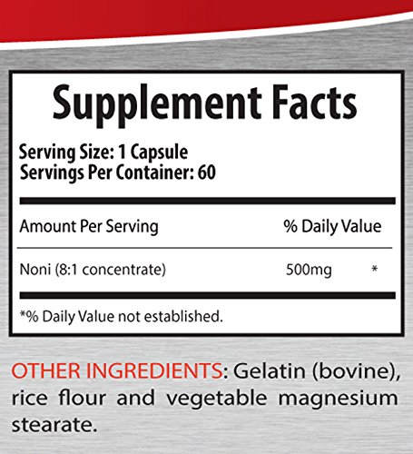 Noni Root - Noni 8:1 Concentrate 500Mg - Help With Blood Pressure (2 Bottles) #TOP2