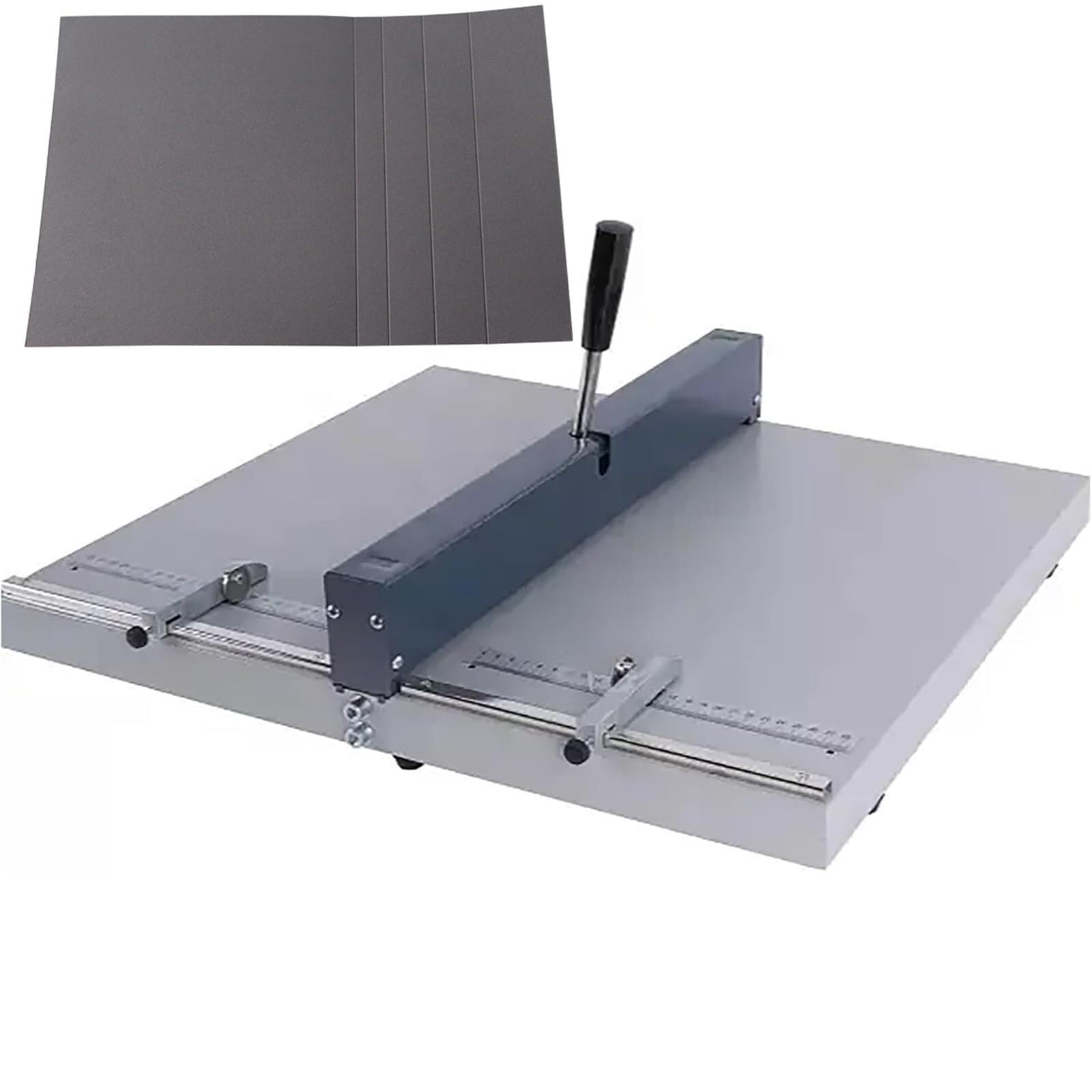 Maszyna do bigowania papieru, 460 mm, ręczne narzędzie do wcięcia z precyzyjną linijką do kartonu i arkuszy papieru, przenośna konstrukcja dla łatwego użycia
