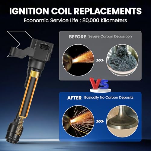 Image of 3 Ignition Coils Pack - Fix Misfires for Ford EcoSport /Focus /Fiesta (1.0L L3) - Repl. UF736 /CM5G12A366CB /DG556