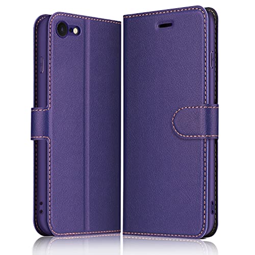 Ya en manzanajugosa.com: ELESNOW Funda para iPhone SE 2022 / iPhone SE 2020 / iPhone 8 / iPhone 7-4.7", Cuero Billetera Tarjetero Tapa Flip Protectora Carcasa Magnético para Apple iPhone SE 2022 / SE 2020/8 / 7 (Púrpura)
