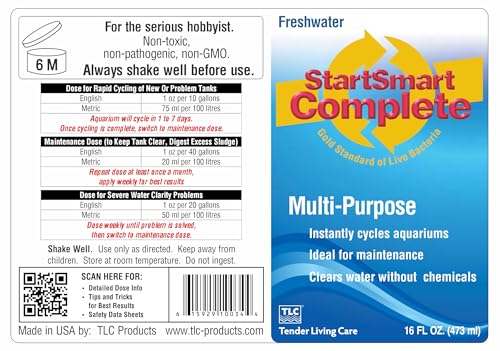Image of TLC Products StartSmart Complete Freshwater Aquarium Cycle Starter