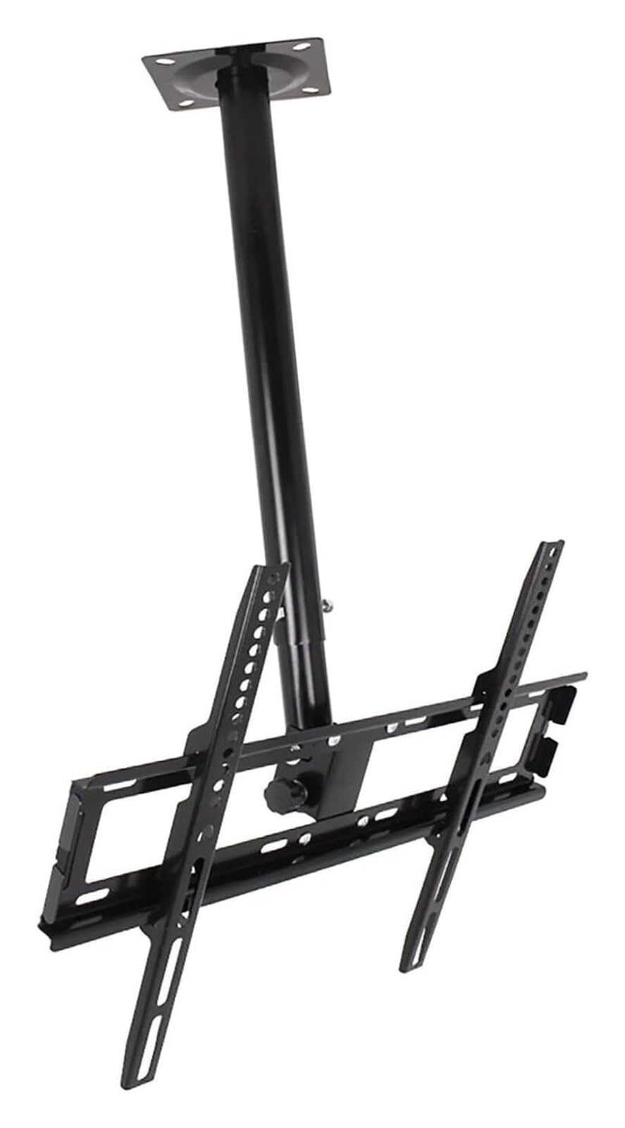 Support de plafond pour téléviseur inclinable et télescopique jusqu'à 50 kg
